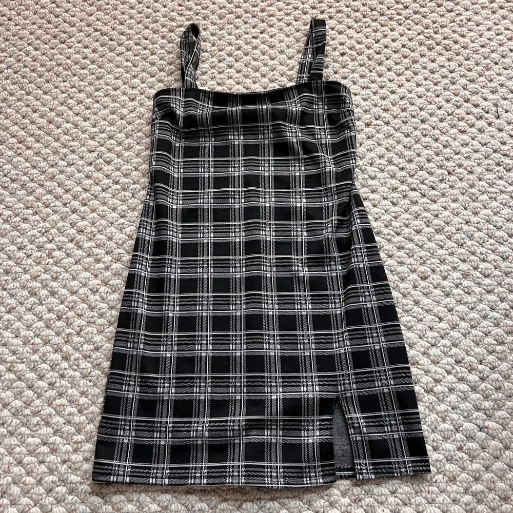 Forever 21 Black and White Checkered Mini Dress